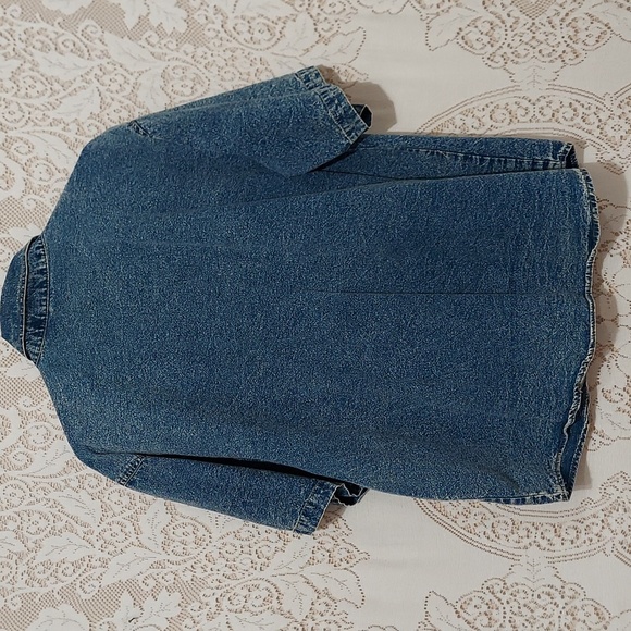 🟢 Jane Ashley Vintage Acid wash short sleeve shirt large (Inv075) - Picture 4 of 4